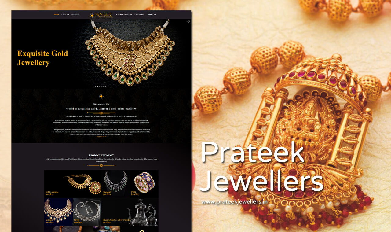 Jewelry Collection Website Designer