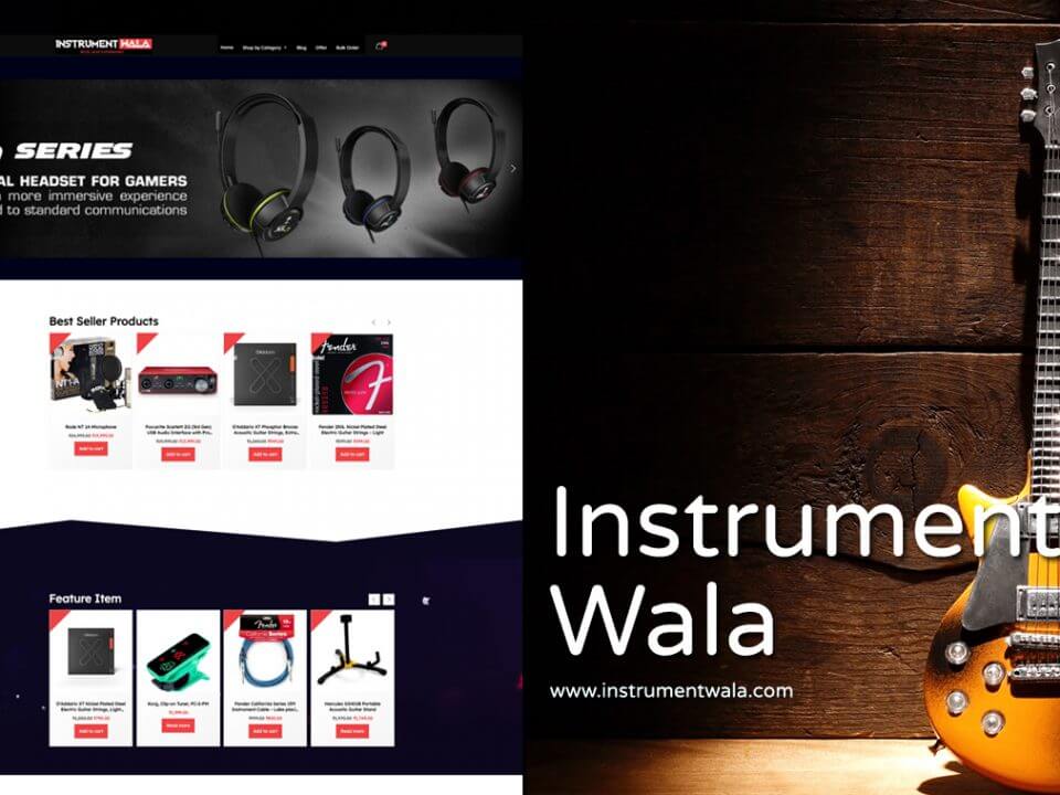 Musical Products Website Designer