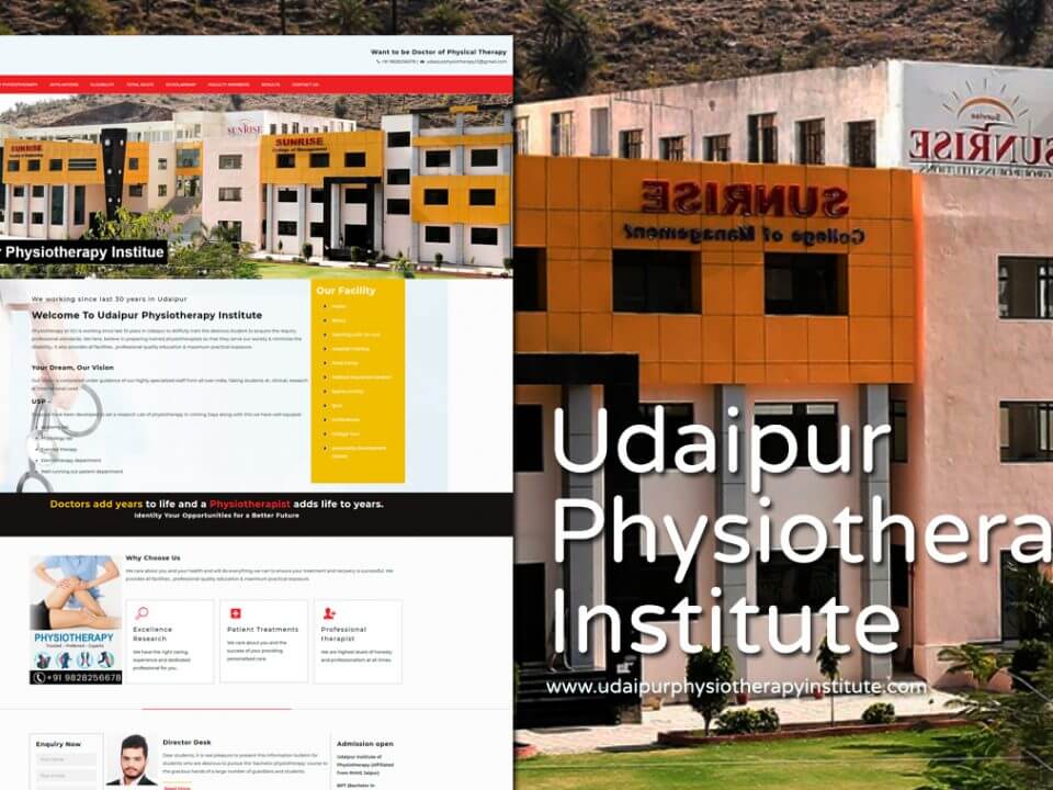 Physiotherapy Institute Website Designer