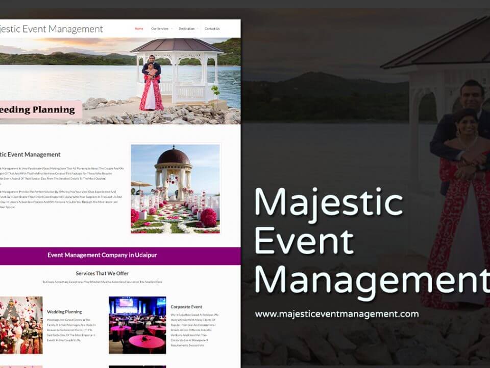 Event Management Website Designers