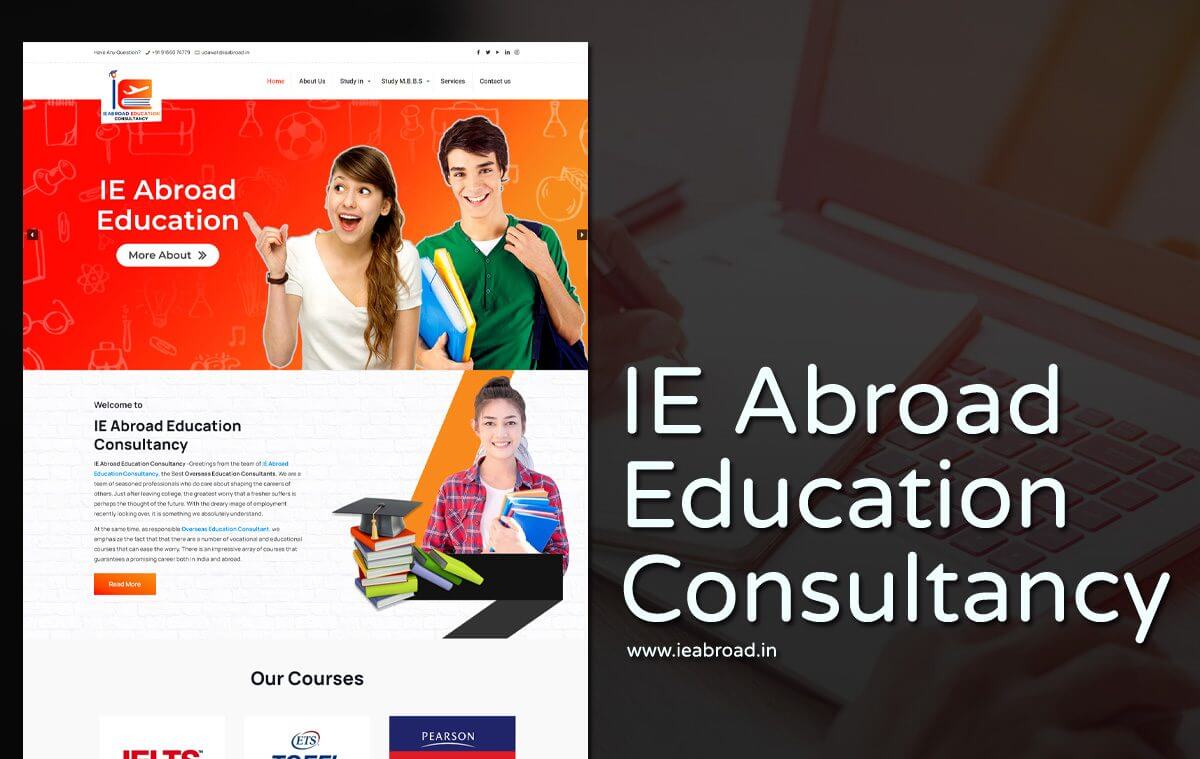 Abroad Education Consultancy website designer in udaipur