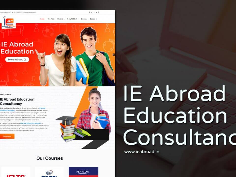 Abroad Education Consultancy website designer in udaipur