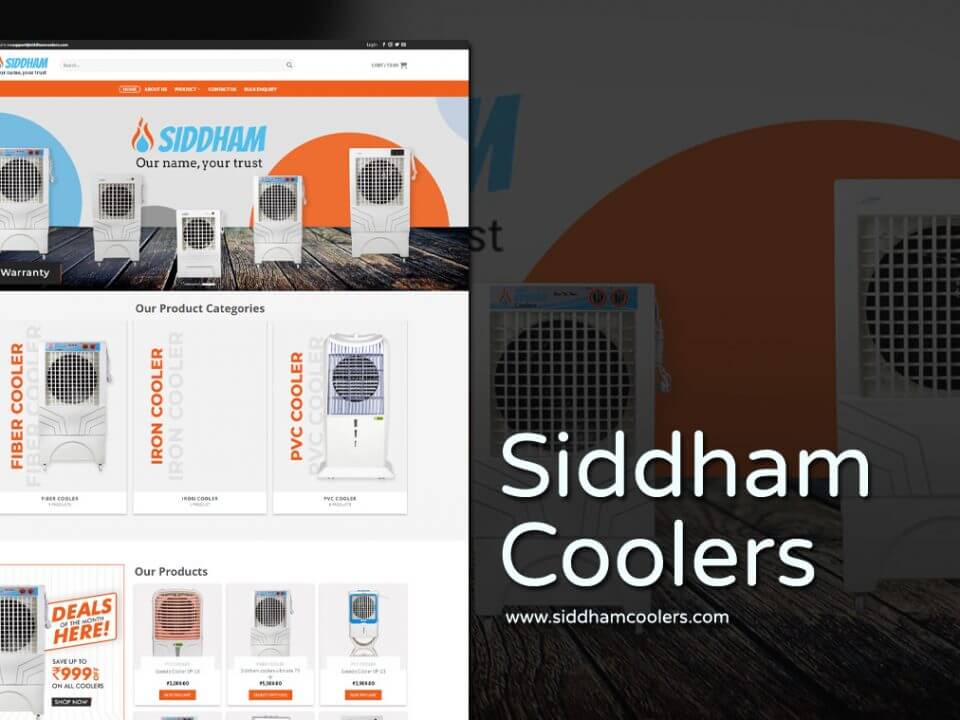 Air cooling products website designer in udaipur india