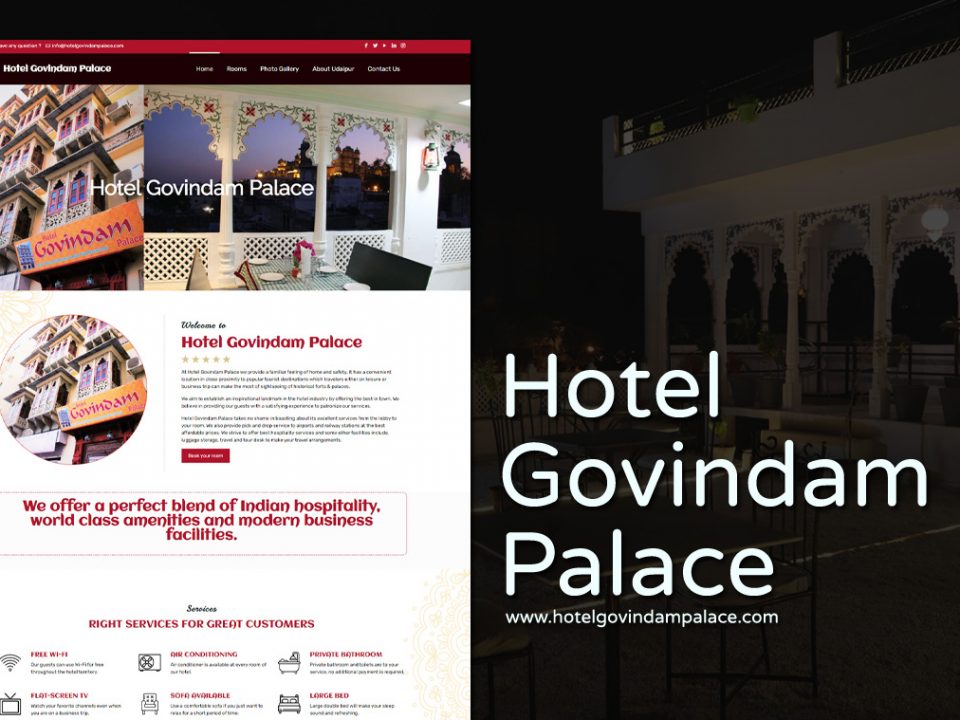 Hotel Website Designer and Development in udaipur