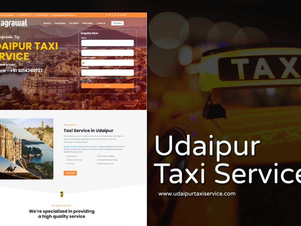 Taxi Booking Website Designer udaipur India