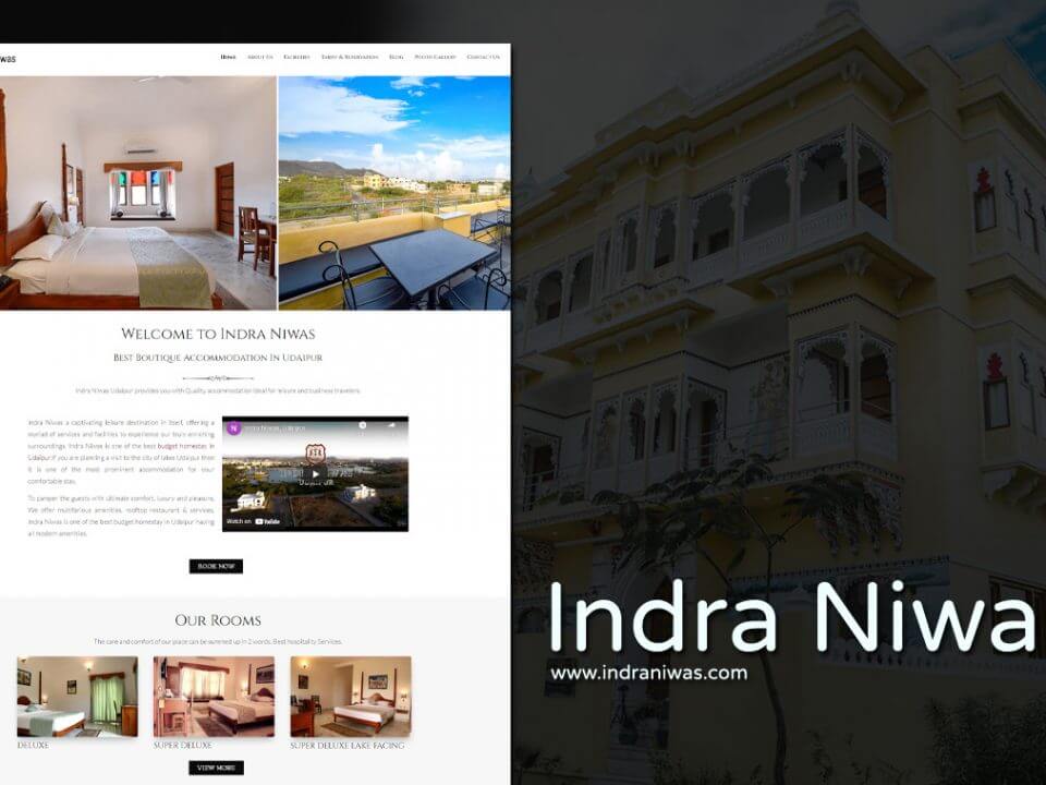 boutique hotel website designer in town
