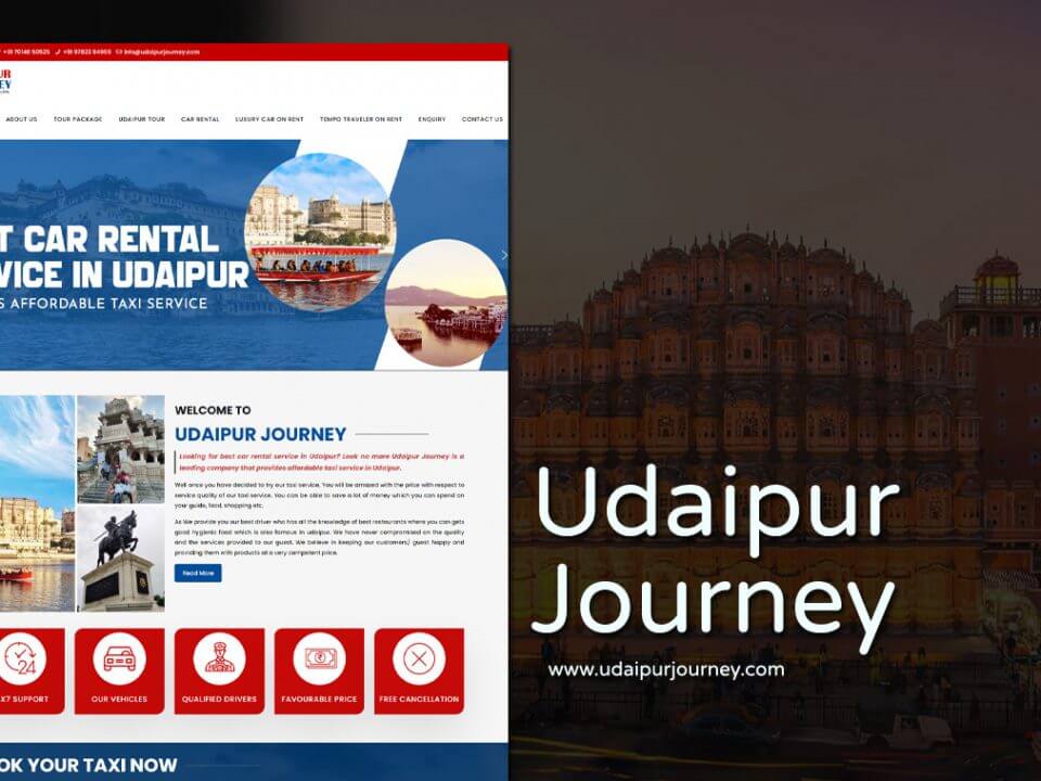 cab services website designer in udaipur india