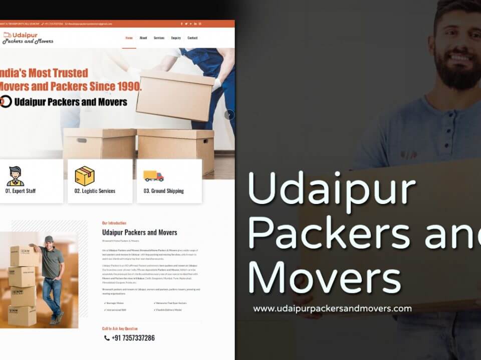 home packers and movers website designer in udaipur india
