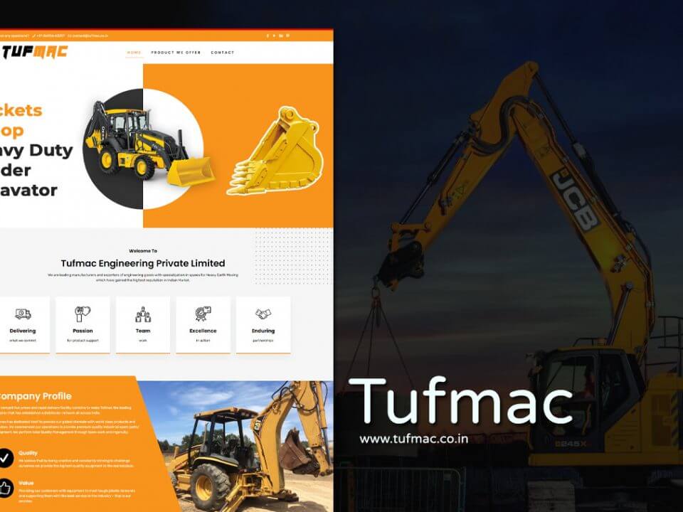 industrial spare parts website designer in udaipur india