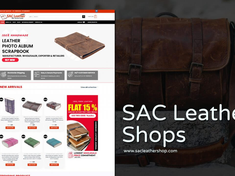 leather shop website designer in udaipur india