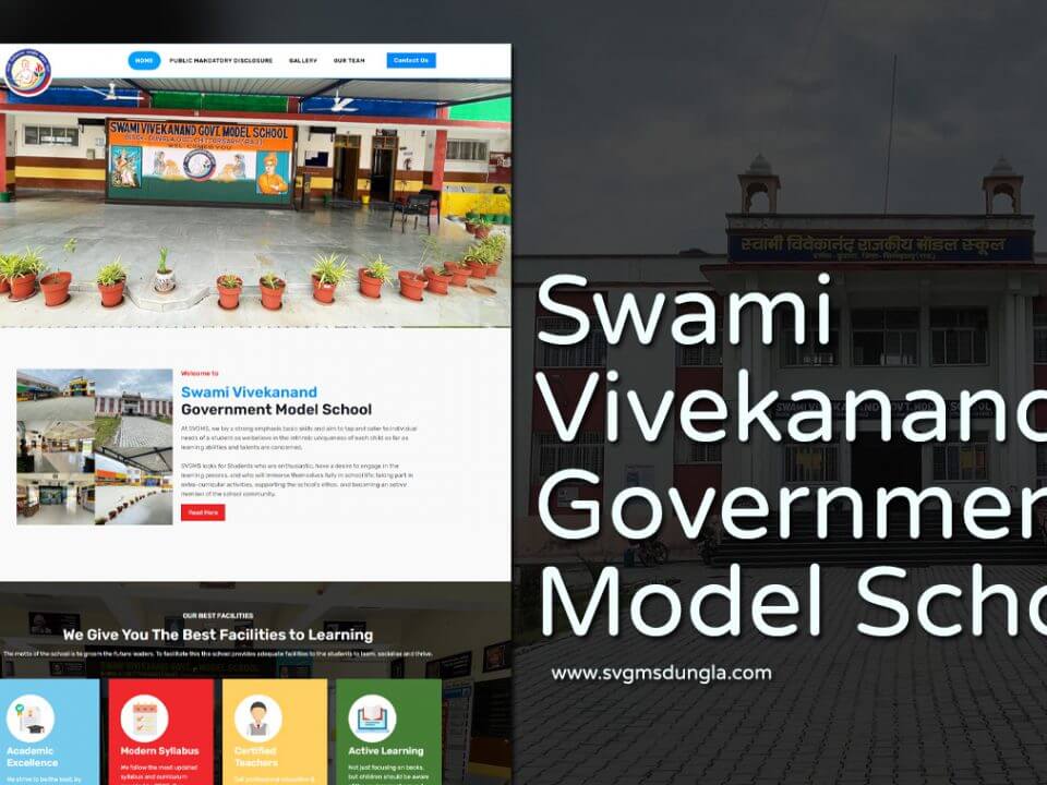 model school website designer in udaipur india