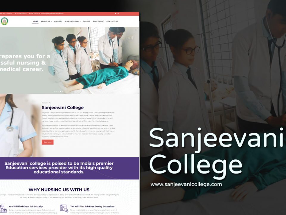 nursing college website designer in udaipur india