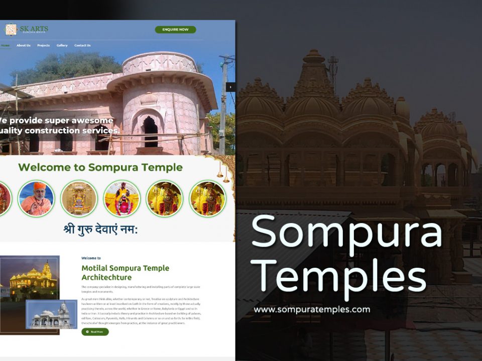 temple construction company website designer in udaipur india