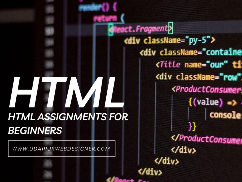 html assignments for students with code