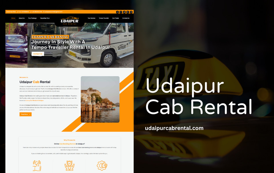 Cab Rental Website Designer Udaipur