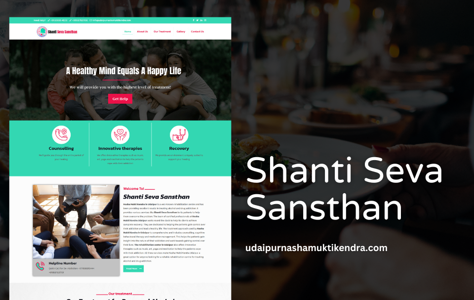 Nasha Mukti Kendra Website Designer Udaipur
