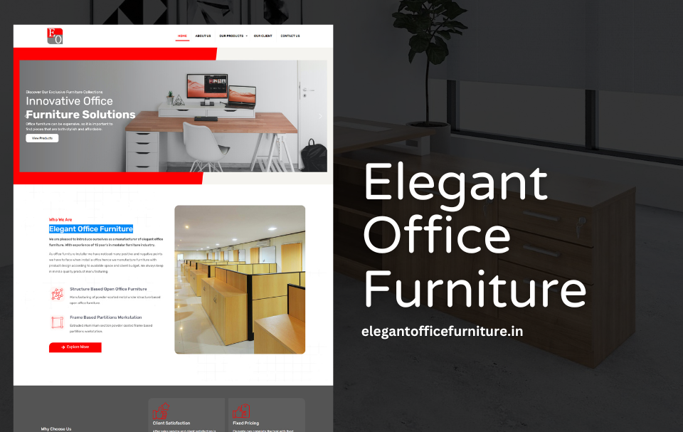Office Furniture Company Website Designer Udaipur