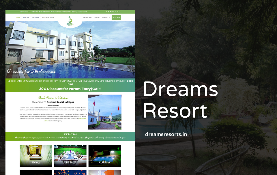 Resort Website Designer Udaipur