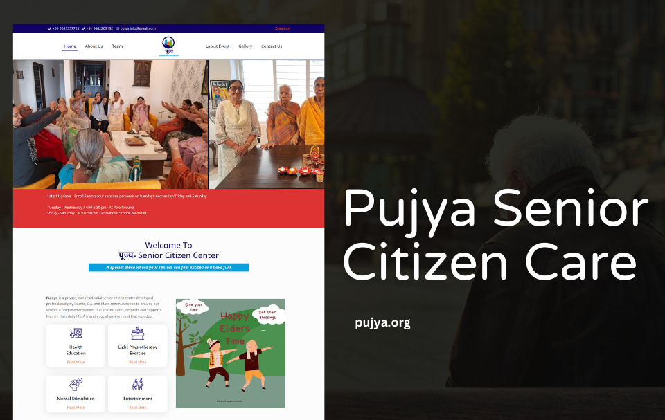 Senior Citizen Care Website Designer Udaipur