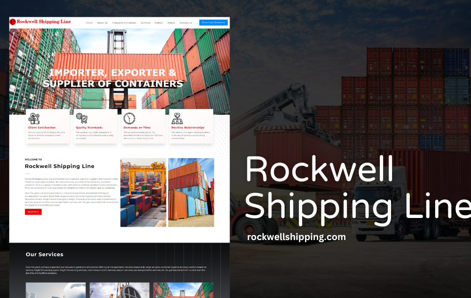 Shipping Line Company Website Designer Udaipur