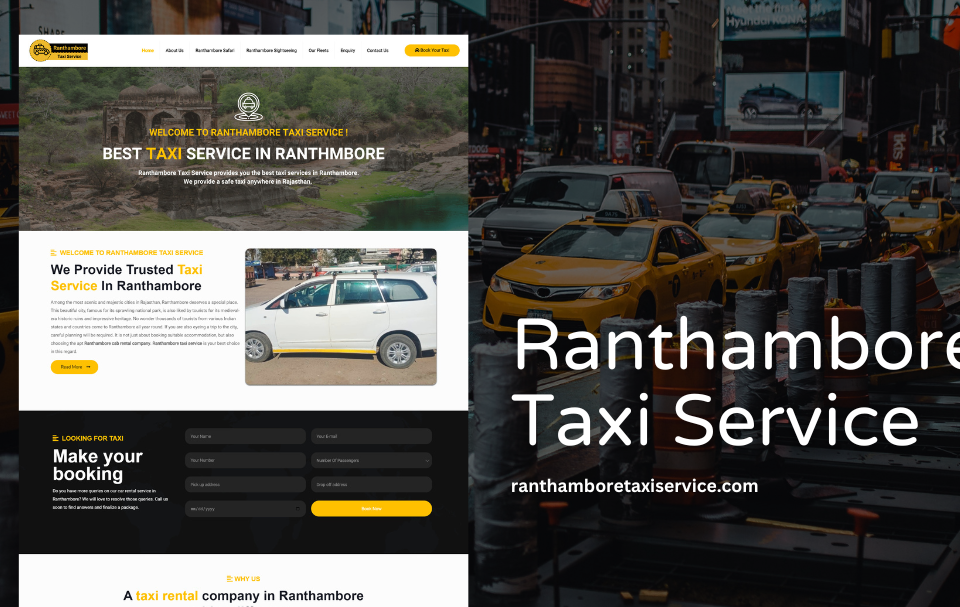 Taxi Service Website Designer Udaipur
