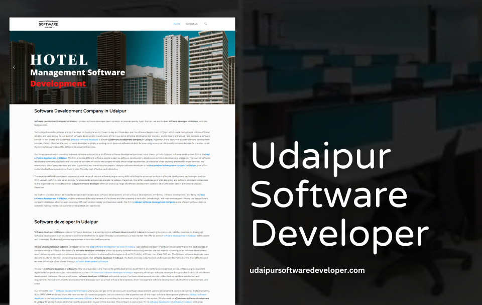 Technologies Website Designer Udaipur