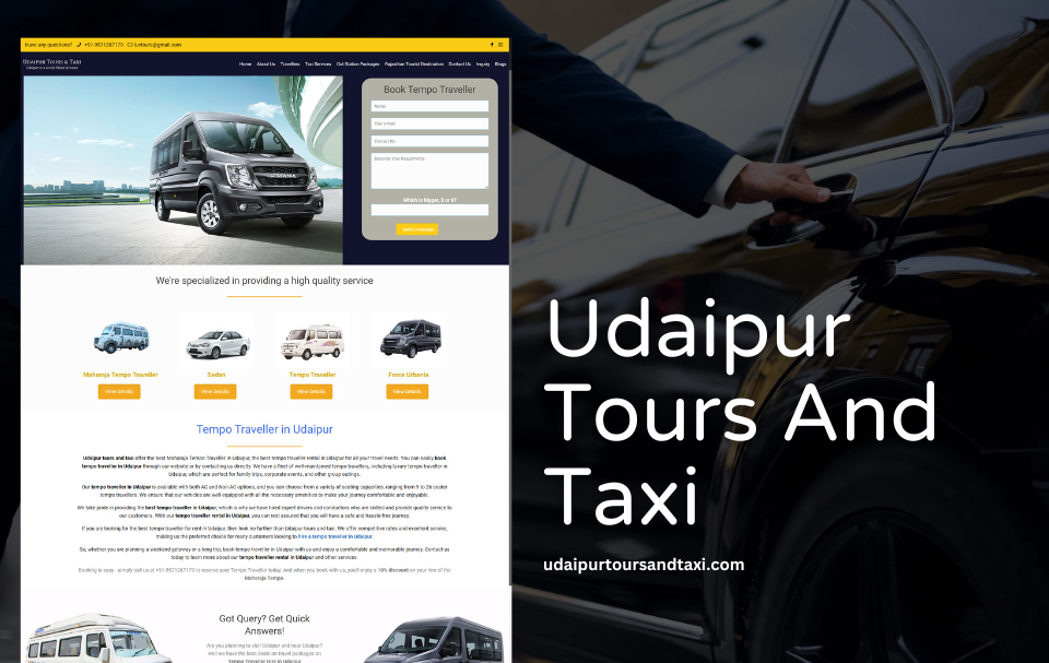 Tourism Website Designer Udaipur