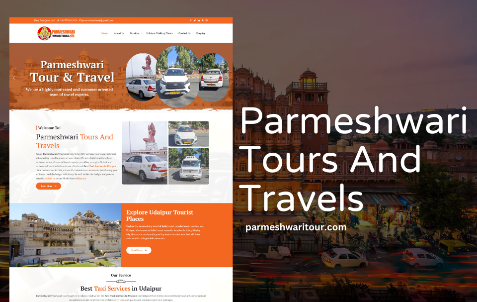 Tours & Travel Company Website Designer Udaipur